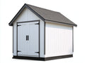 Casetta da giardino - Legno - 190x150x220 cm - Bianco-Antracite - Stile moderno rustico