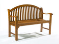 Panche da giardino - Legno - 136x61x98 cm - Marrone miele - Stile classico
