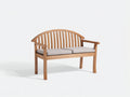 Panche da giardino - Legno-Tessuto - 137x62x94 cm - Marrone naturale-Grigio chiaro - Stile contemporaneo