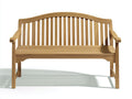 Panche da giardino - Legno - 128x58x91 cm - Marrone chiaro - Stile naturale