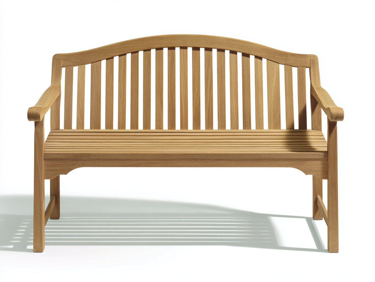 Panche da giardino - Legno - 128x58x91 cm - Marrone chiaro - Stile naturale